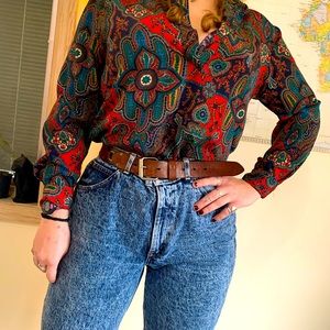 Vintage Alfred Dunner Paisley Blouse